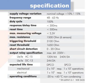 hiquel-tcm-s-230vac-thermistor-relay-specs